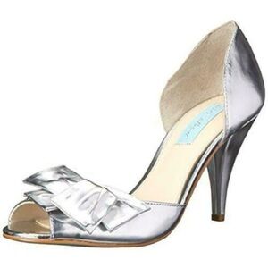 Betsy Johnson silver heels